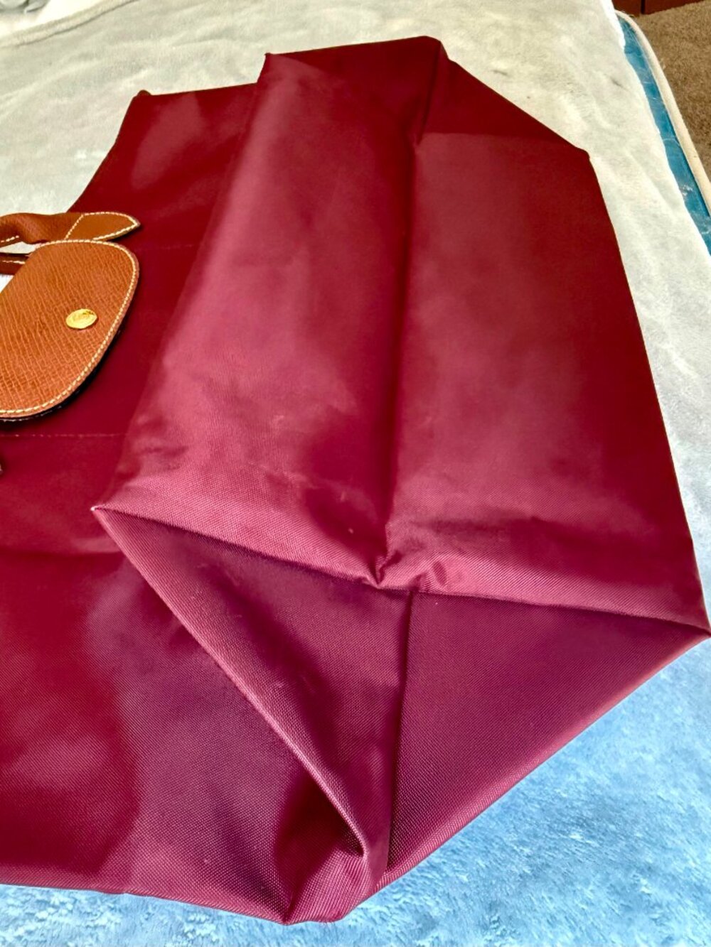 Longchamp Le Pliage Original Large L Tote Bag Burgundy - Picture 6 of 15